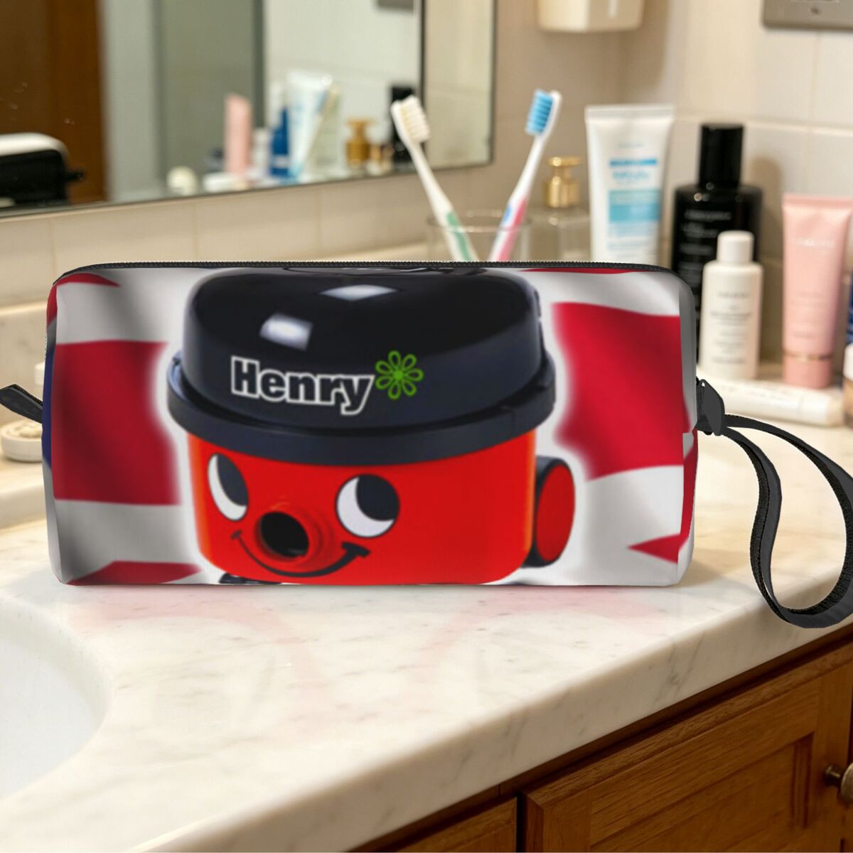 Beauty Makeup Uk - Henry Hoover With UK Flag Makeup