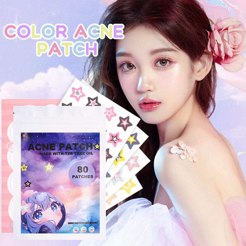 Beauty And Makeup Quotes - 1PC Colorful Star Shaped PE Pimple