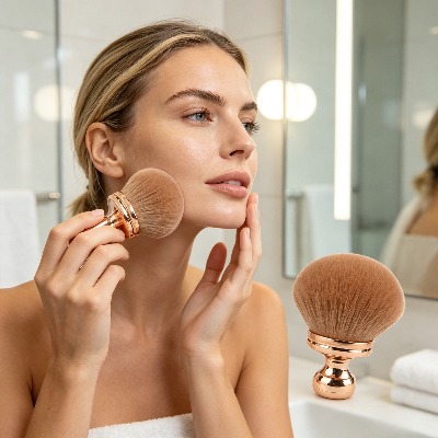 Beauty Queen Makeup - Portable Extra‑Large Mushroom Head Makeup Brush,