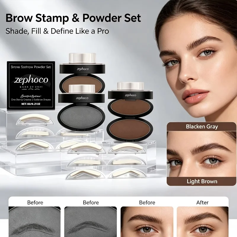 Natural Eyebrow Powder Stamp S - Beauty Mark Makeup recension och pris