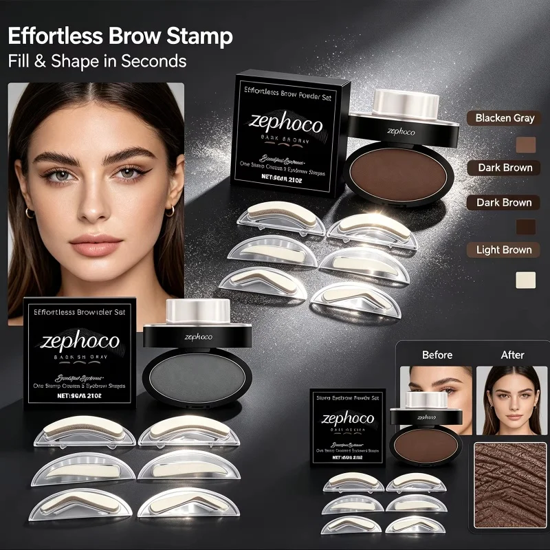 Natural Eyebrow Powder Stamp S - Beauty Mark Makeup recension och pris