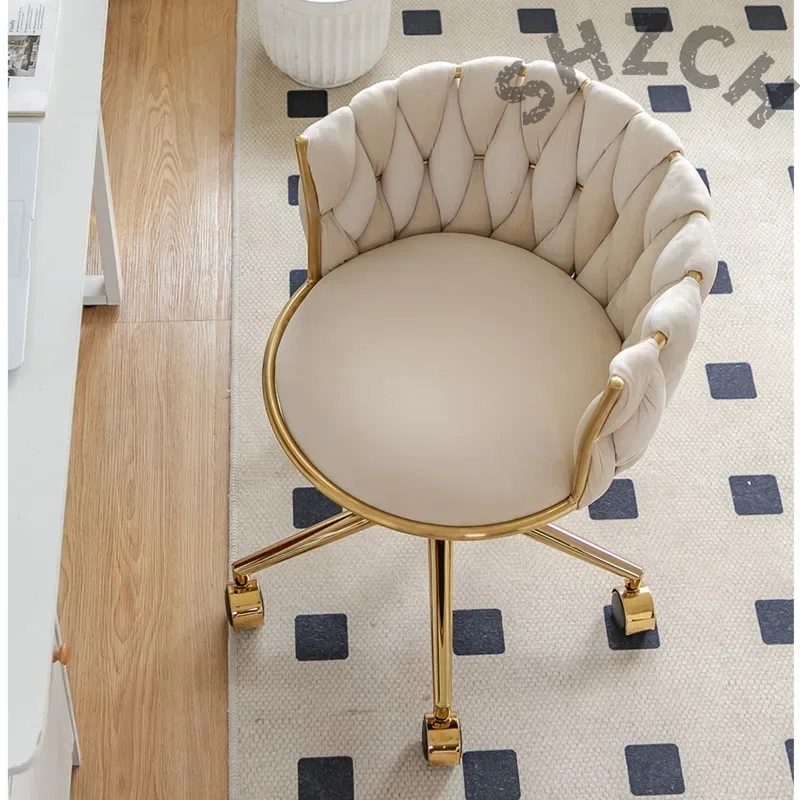 Ergonomic Velvet Upholstered M - Beauty Makeup Chair recension och pris