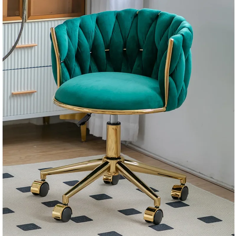 Ergonomic Velvet Upholstered M - Beauty Makeup Chair recension och pris