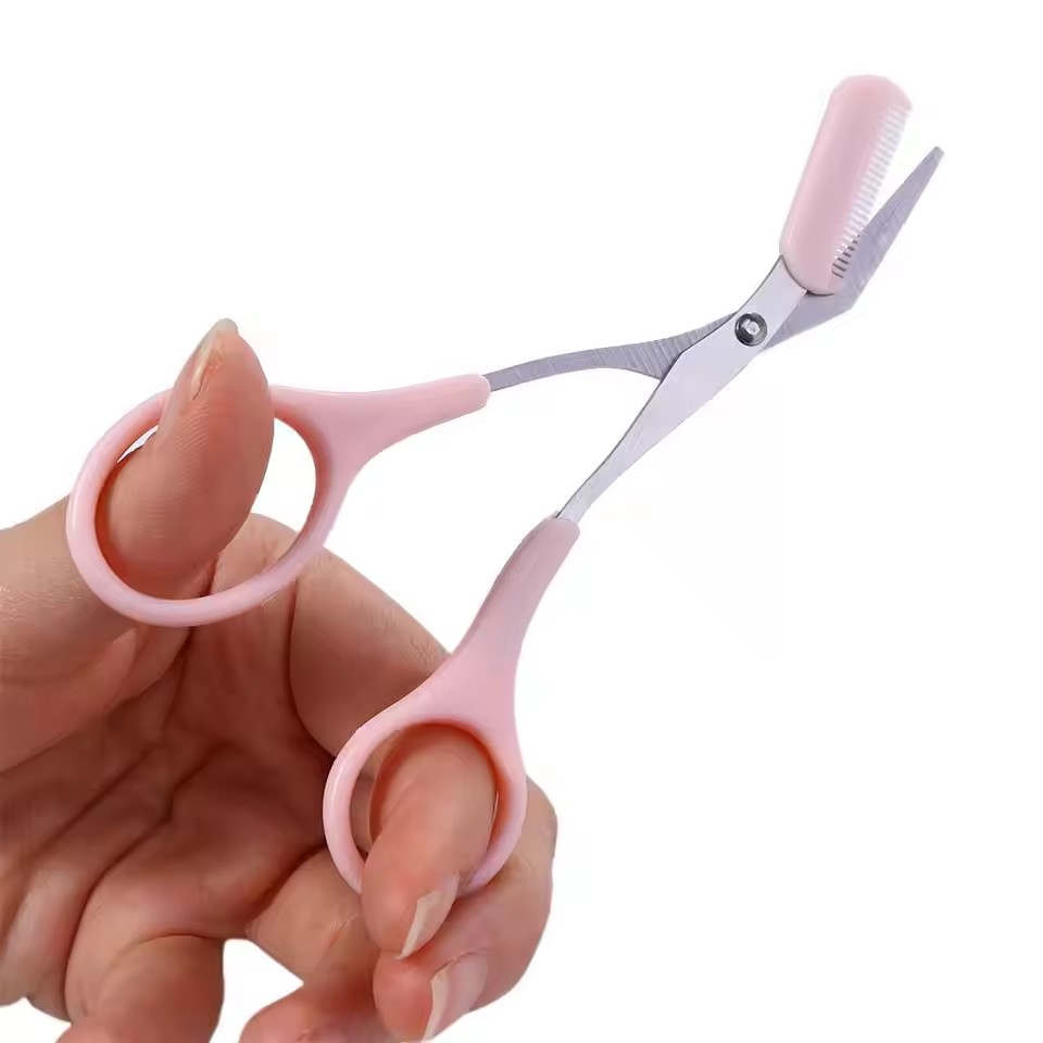 Safe Eyebrow Scissors with Com - Beauty Makeup Salon recension och pris
