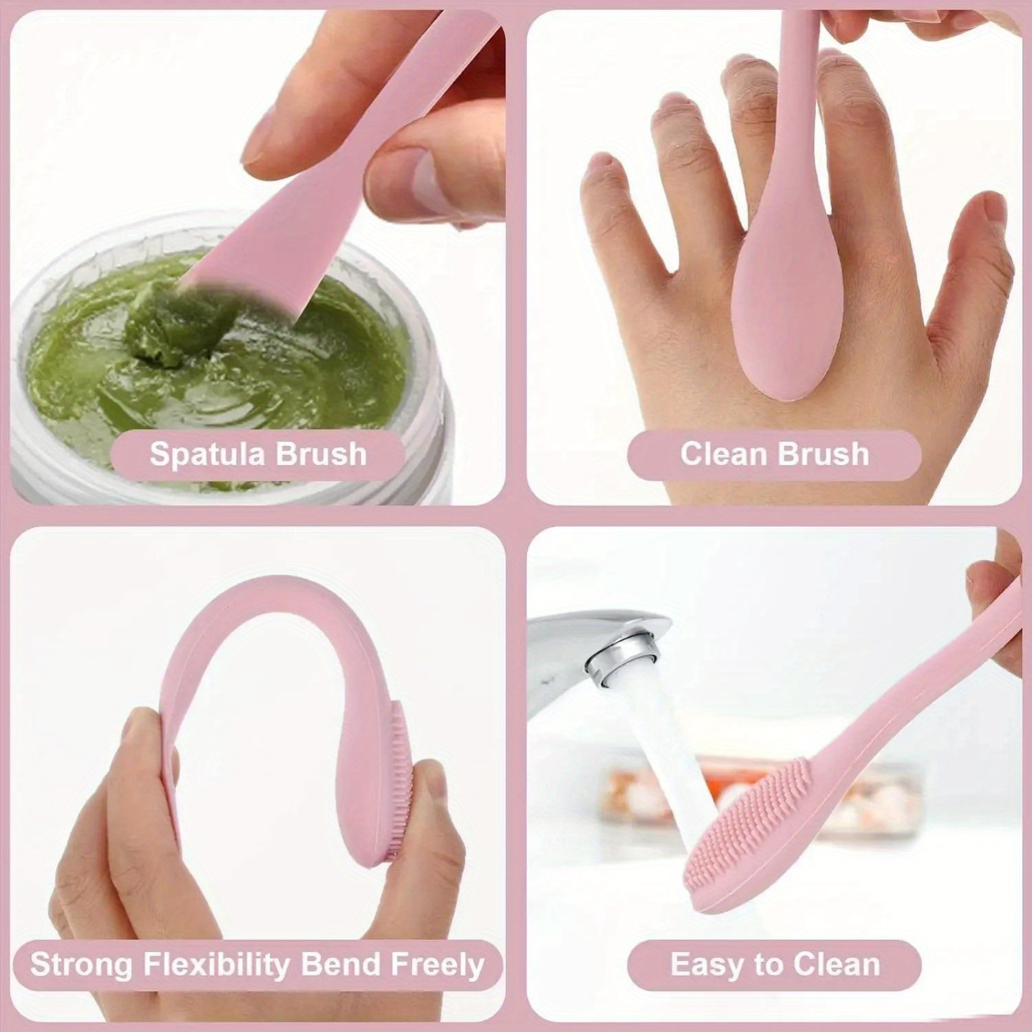 Double Head Facial Mask Brush  - Beauty Queen Makeup recension och pris