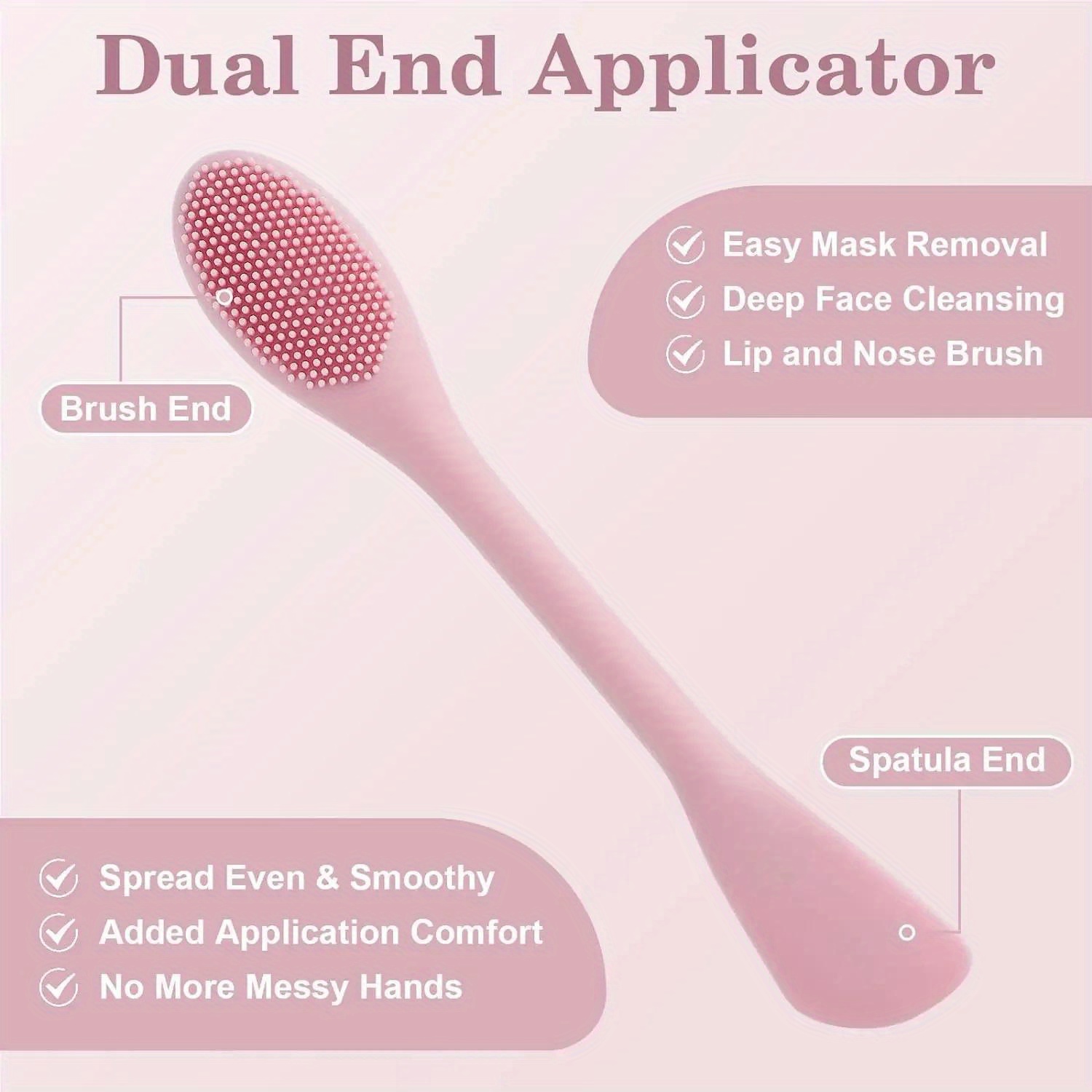 Double Head Facial Mask Brush  - Beauty Queen Makeup recension och pris
