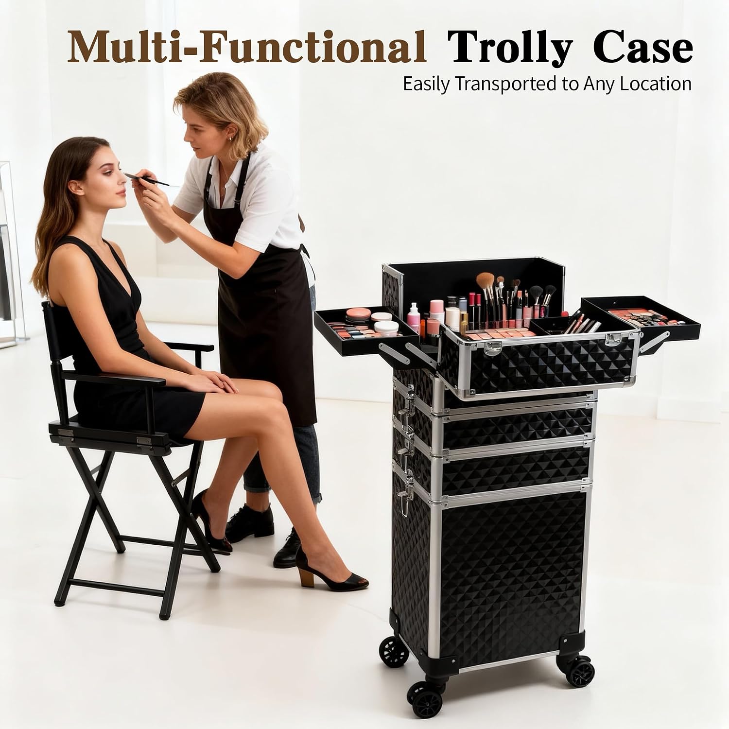 Rolling Makeup Train Case, Cos - Beauty Makeup Salon recension och pris