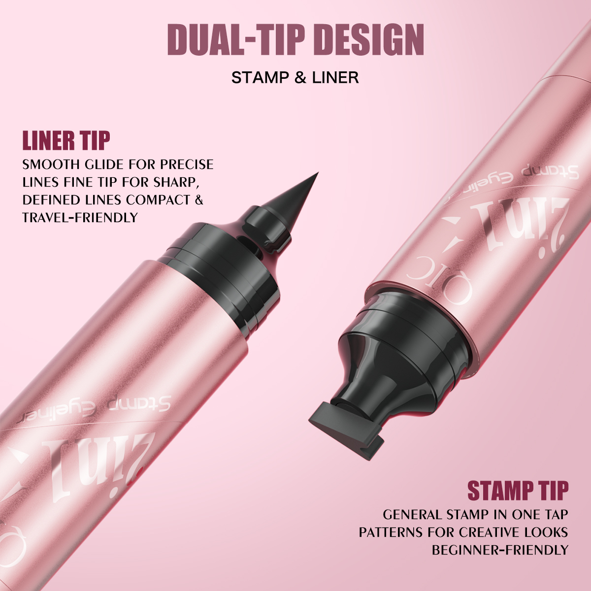 2 In 1 Double Head Stamp Eyeli - Beauty Mark Makeup recension och pris