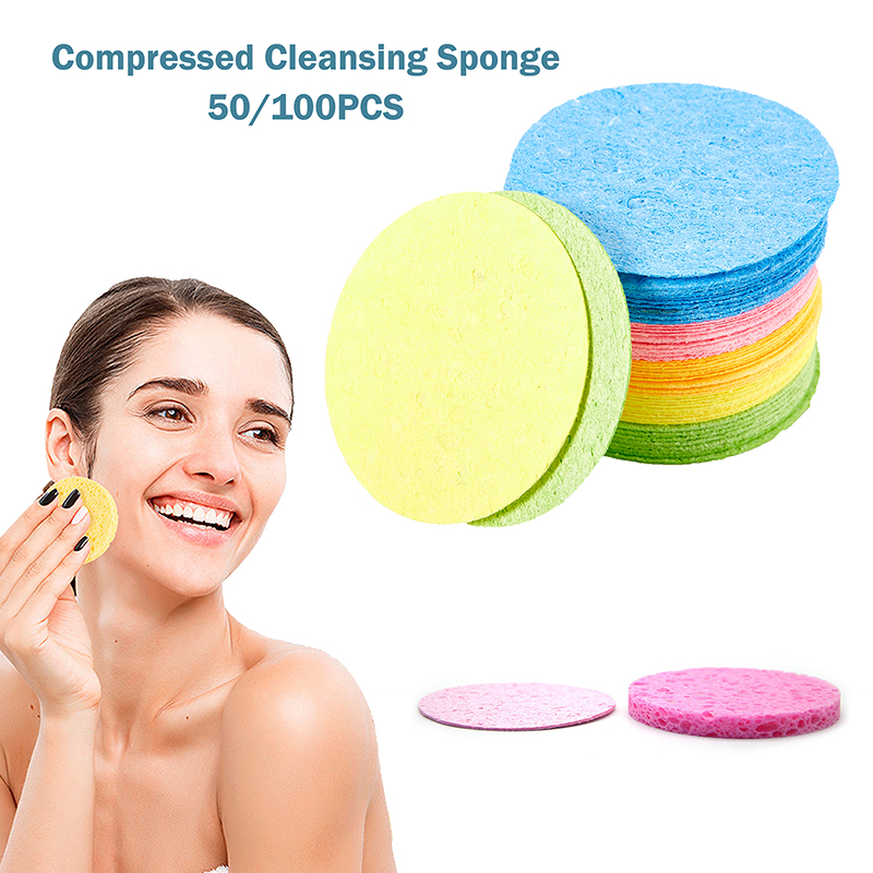 50/100Pcs Compressed Natural C - Beauty Queen Makeup recension och pris