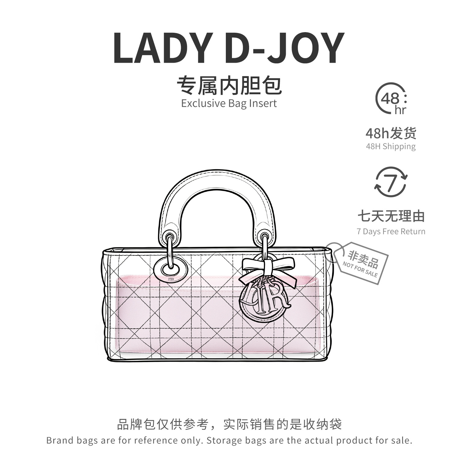 Bag Organizer for Dior Lady D- - Beauty Makeup Dior recension och pris