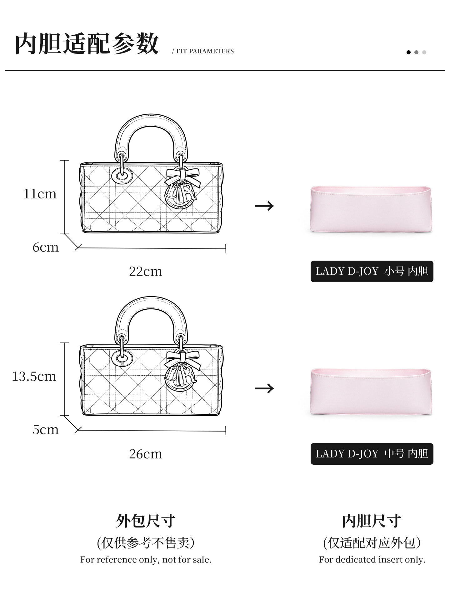 Bag Organizer for Dior Lady D- - Beauty Makeup Dior recension och pris