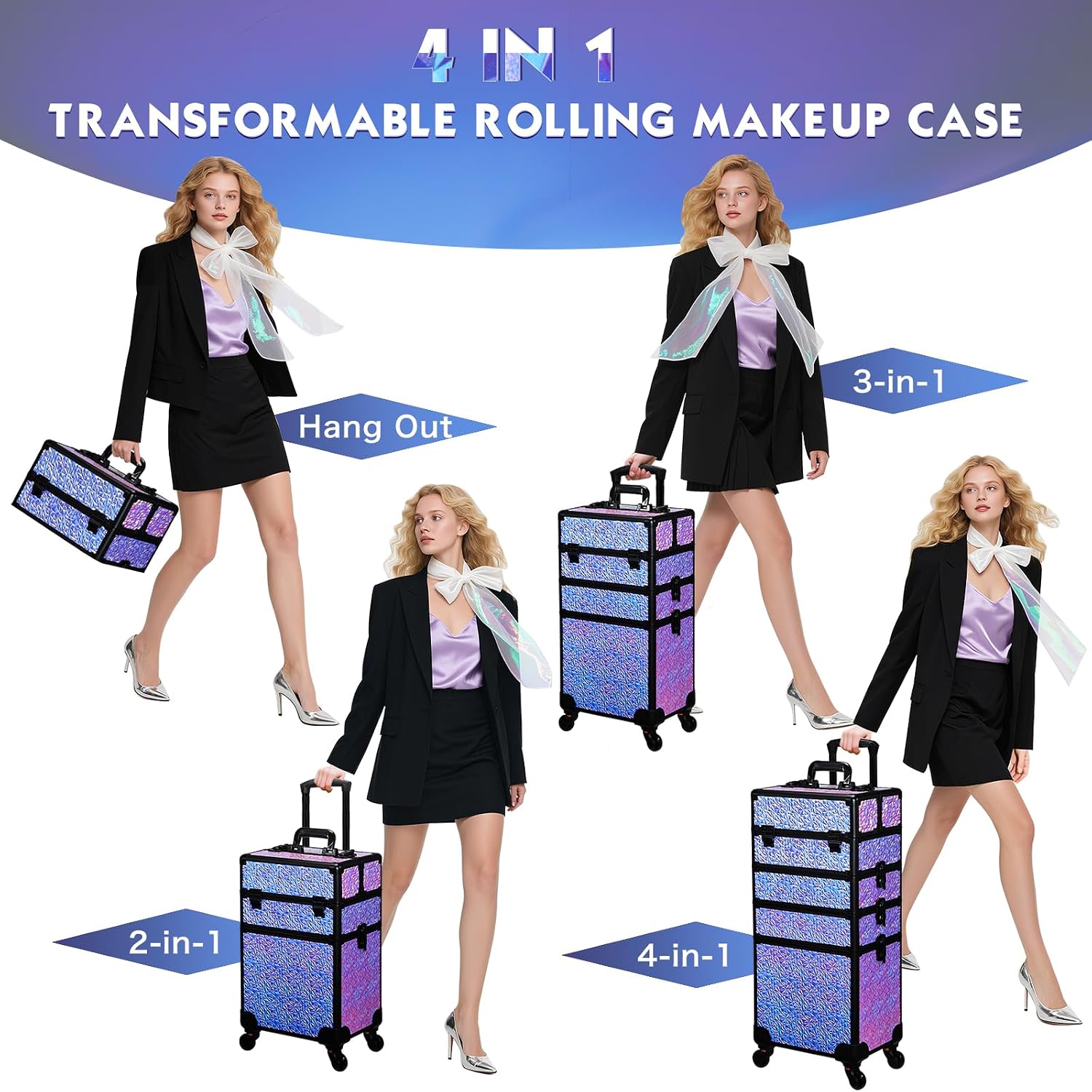 Rolling Makeup Train Case, Lar - Beauty Makeup Salon recension och pris