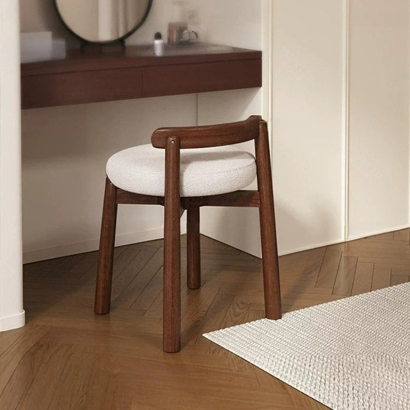 White Tall Vanity Stool Modern - Beauty Makeup Chair recension och pris