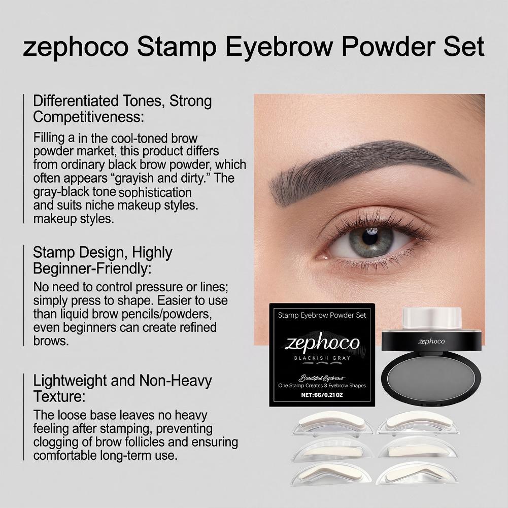 Waterproof Eyebrow Powder Stam - Beauty Mark Makeup recension och pris