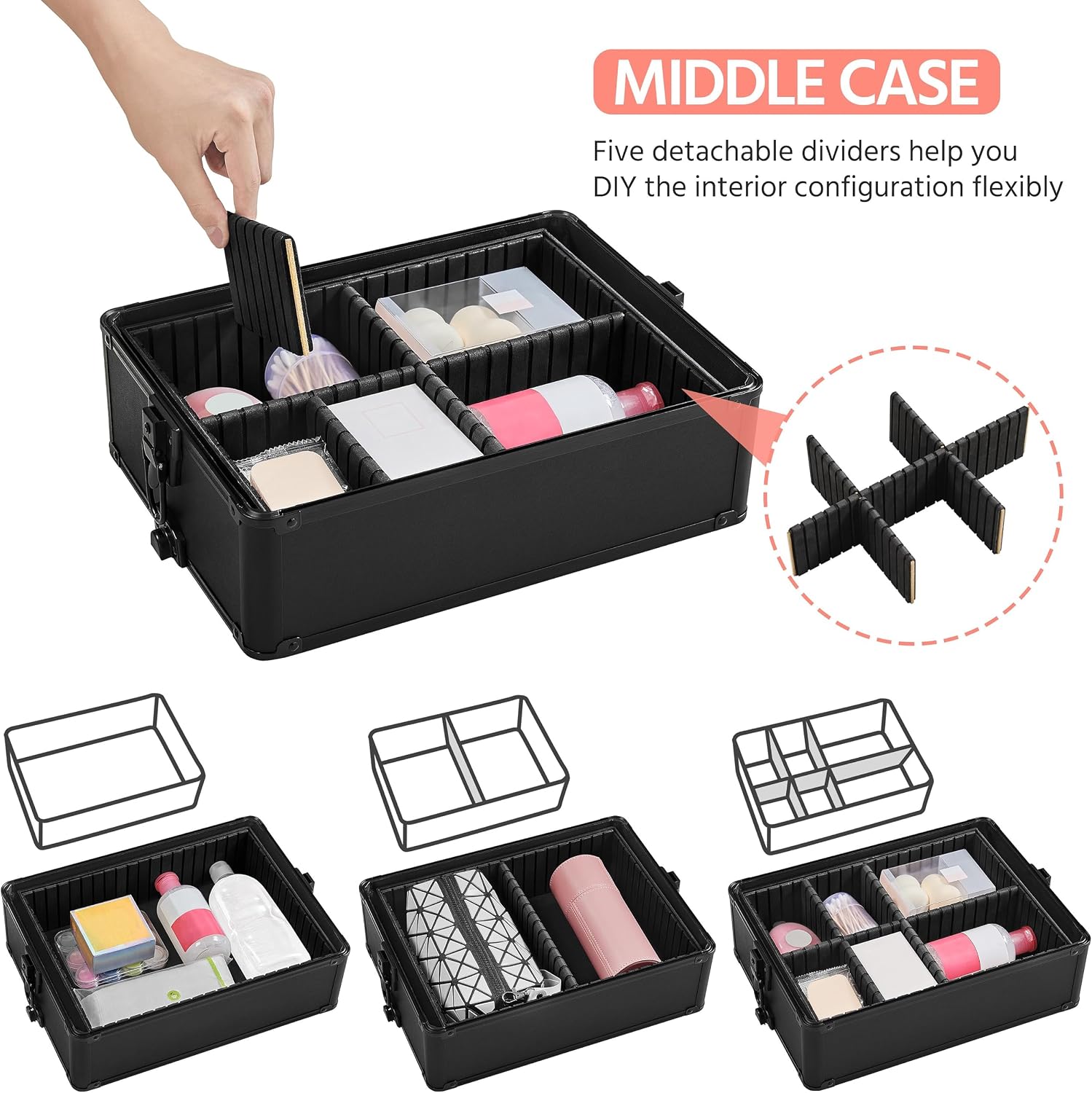 Rolling Makeup Train Case, Cos - Beauty Makeup Salon recension och pris