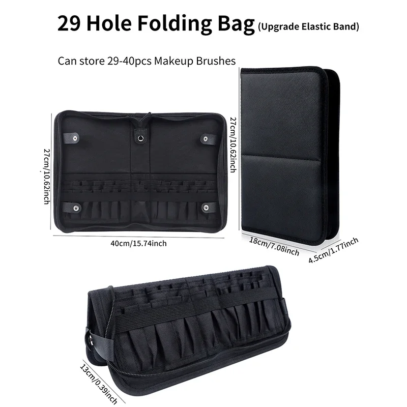 29/23 Holes Foldable Makeup Br - Beauty Makeup Kit recension och pris